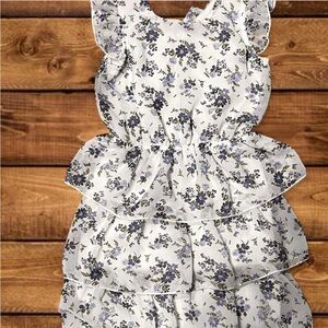 Floral Ruffle Kids Casual Dress